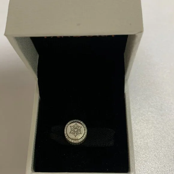 Pandora Snowman Merry Christmas Charm Bead Snow Winter Pendant - Picture 4 of 4